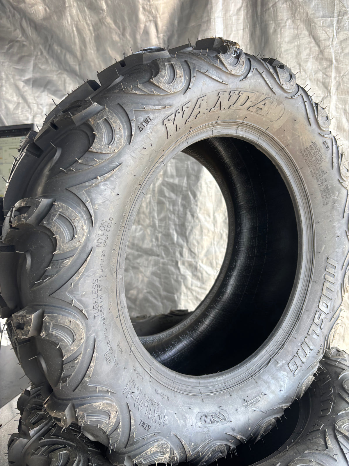 WANDA MUD SLINGER WU06 BSW AT 26 11 14 71J 6PLY ATV UTV TIRE 10302