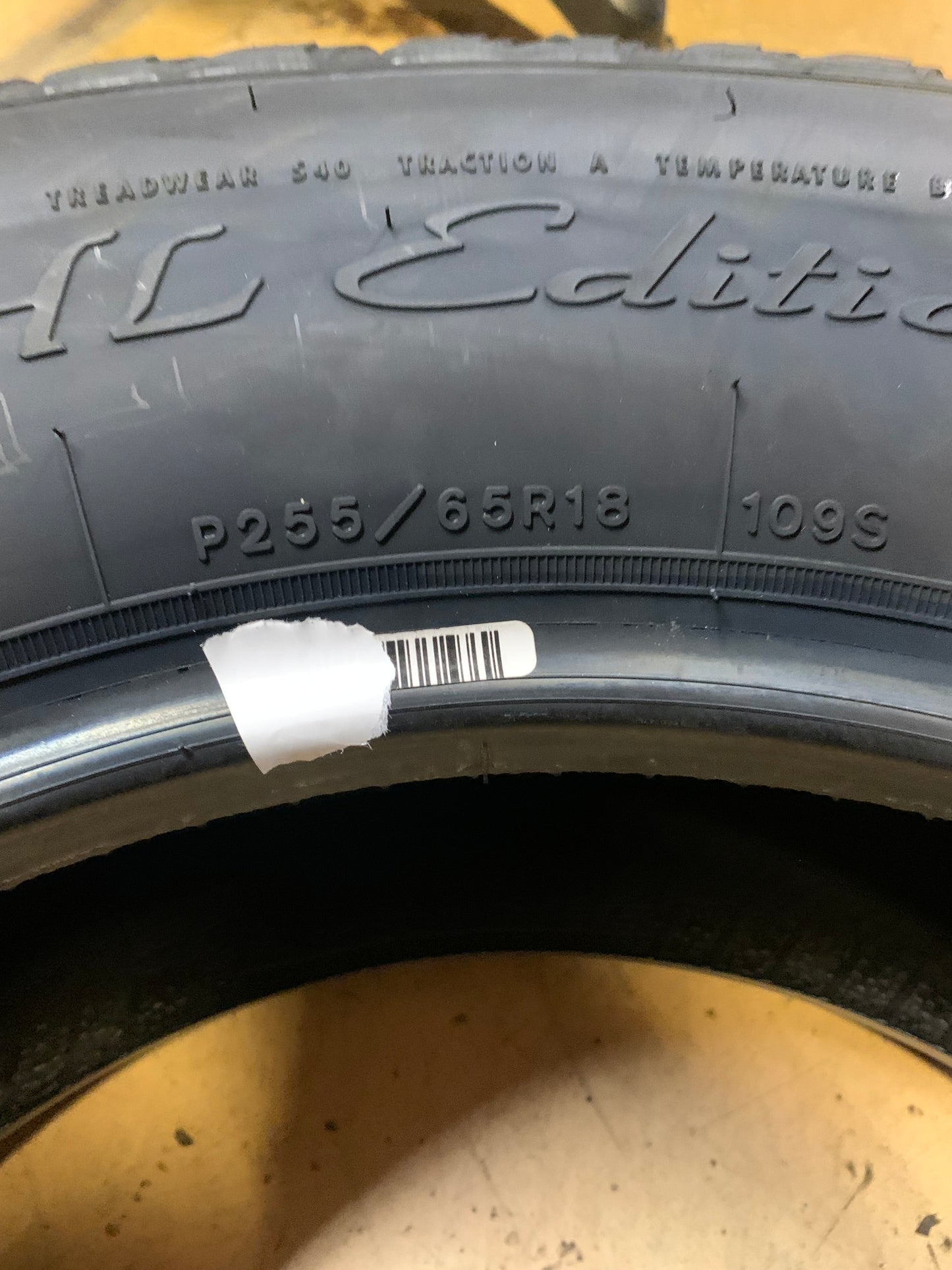 GOODYEAR FORTERA HL BSW P 255 65 18 109S ALL SEASON TIRE 151559248