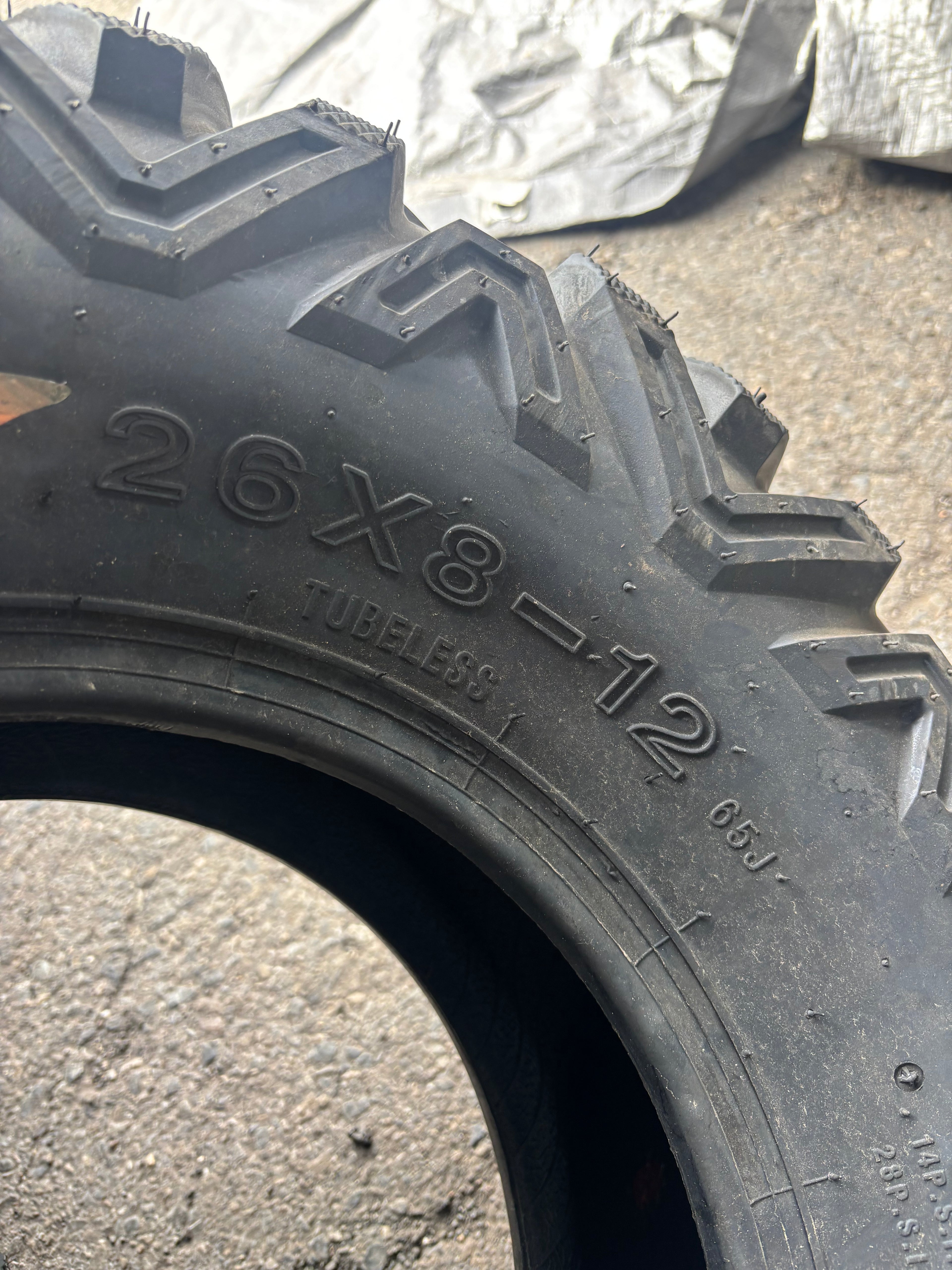 SUNF A033 BSW AT 26 8 12 65J 6PLY ATV TIRE 260812