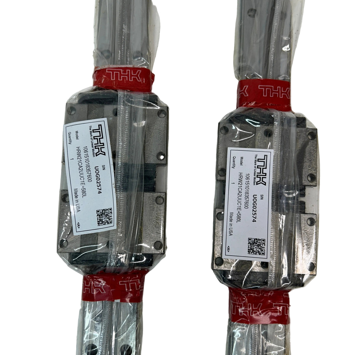 THK AMERICA INC LINEAR GUIDE BLOCKS & RAILS  HRW21CA2UU1E+580L