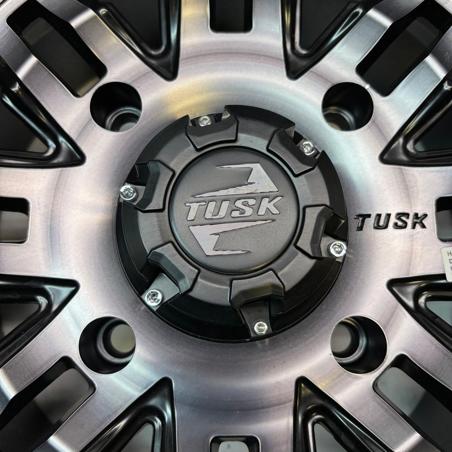 TUSK TETON BEADLOCK ATV/UTV GUN METAL/BLACK WHEELS 14X7 4/156 ET+5