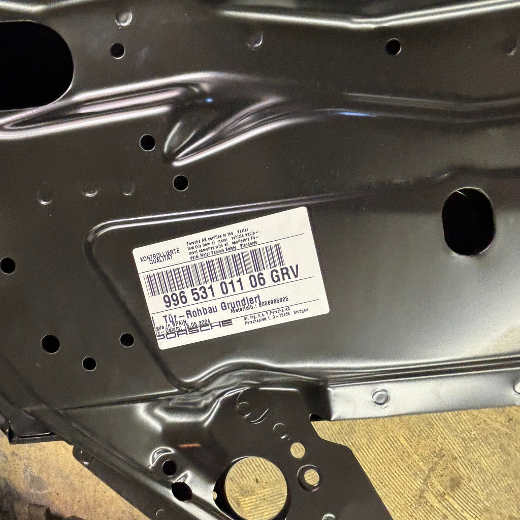 PORSCHE 911 99-04 DOOR SHELL BLACK PRIMED 996 531 011 06 GRV