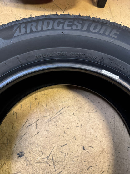 BRIDGESTONE WEATHERPEAK BSW P 265 60 18 110V ALL WEATHER TIRE 014253