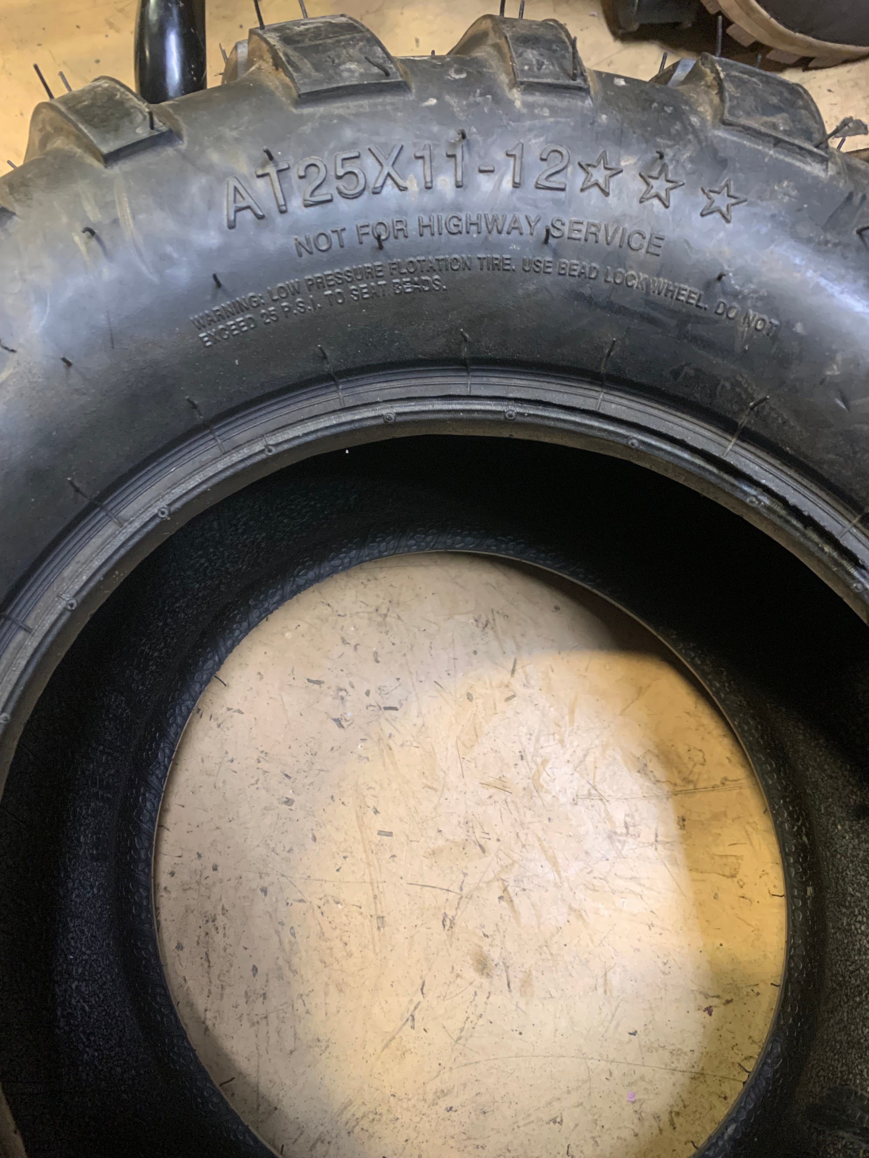 NOS CARLISLE AT489 XL BSW AT 25 11 12 ATV/UTV TIRE 560491