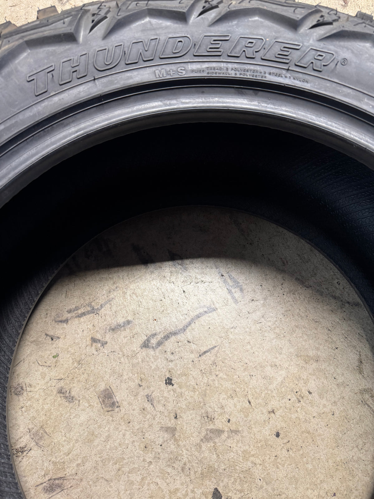 NOS THUNDERER TRAC GRIP M/T BSW LT 33 12.5 20 119Q 12PLY MUD TERRAIN TIRE TH2502