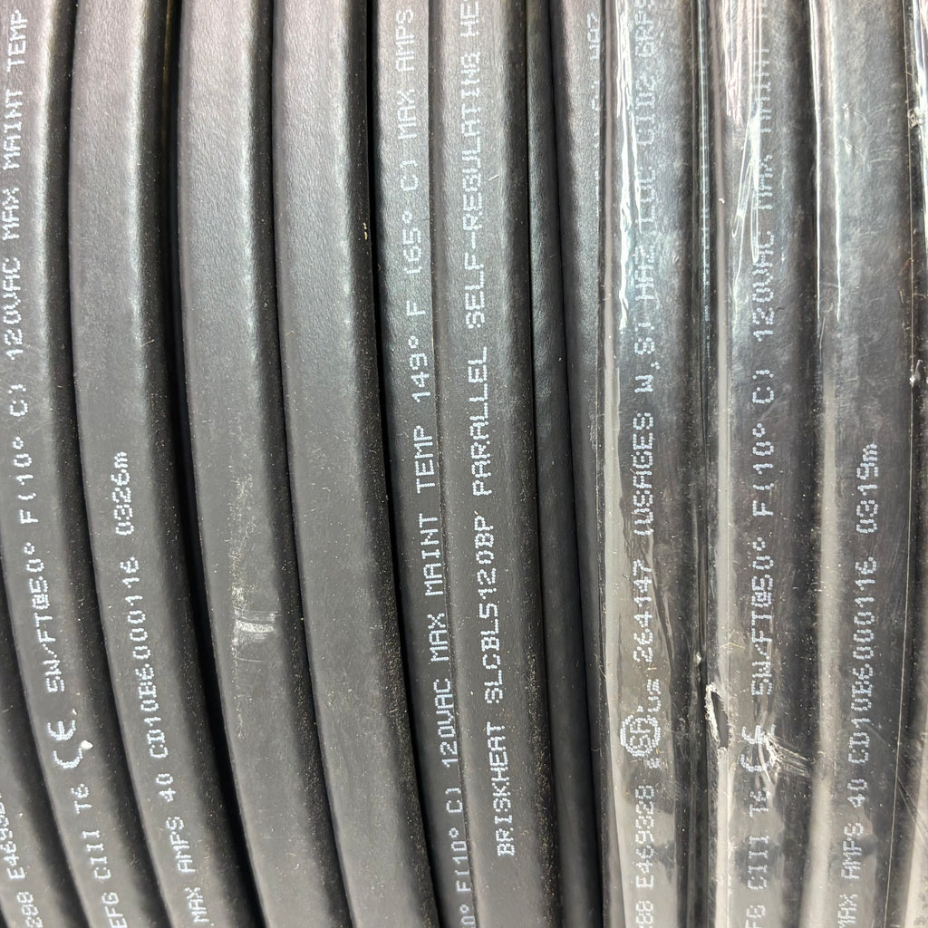 BRISK HEAT SELF REGULATING HEATING CABLE 5W/FT 120V 40A SLCBL5120BP 1000FT