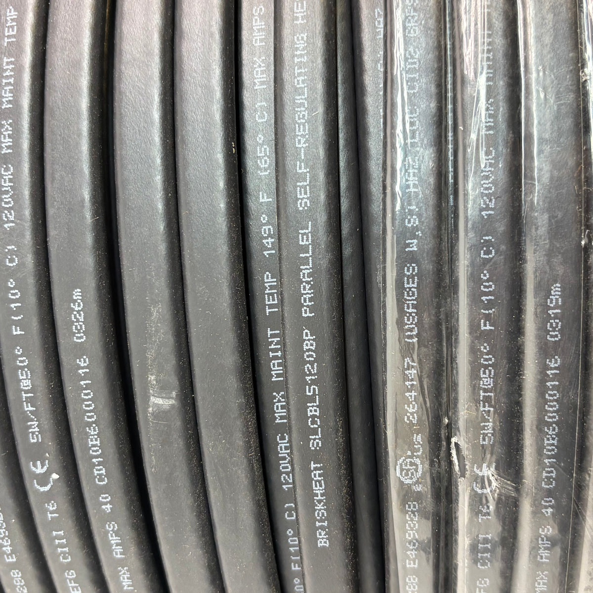 BRISK HEAT SELF REGULATING HEATING CABLE 5W/FT 120V 40A SLCBL5120BP 1000FT