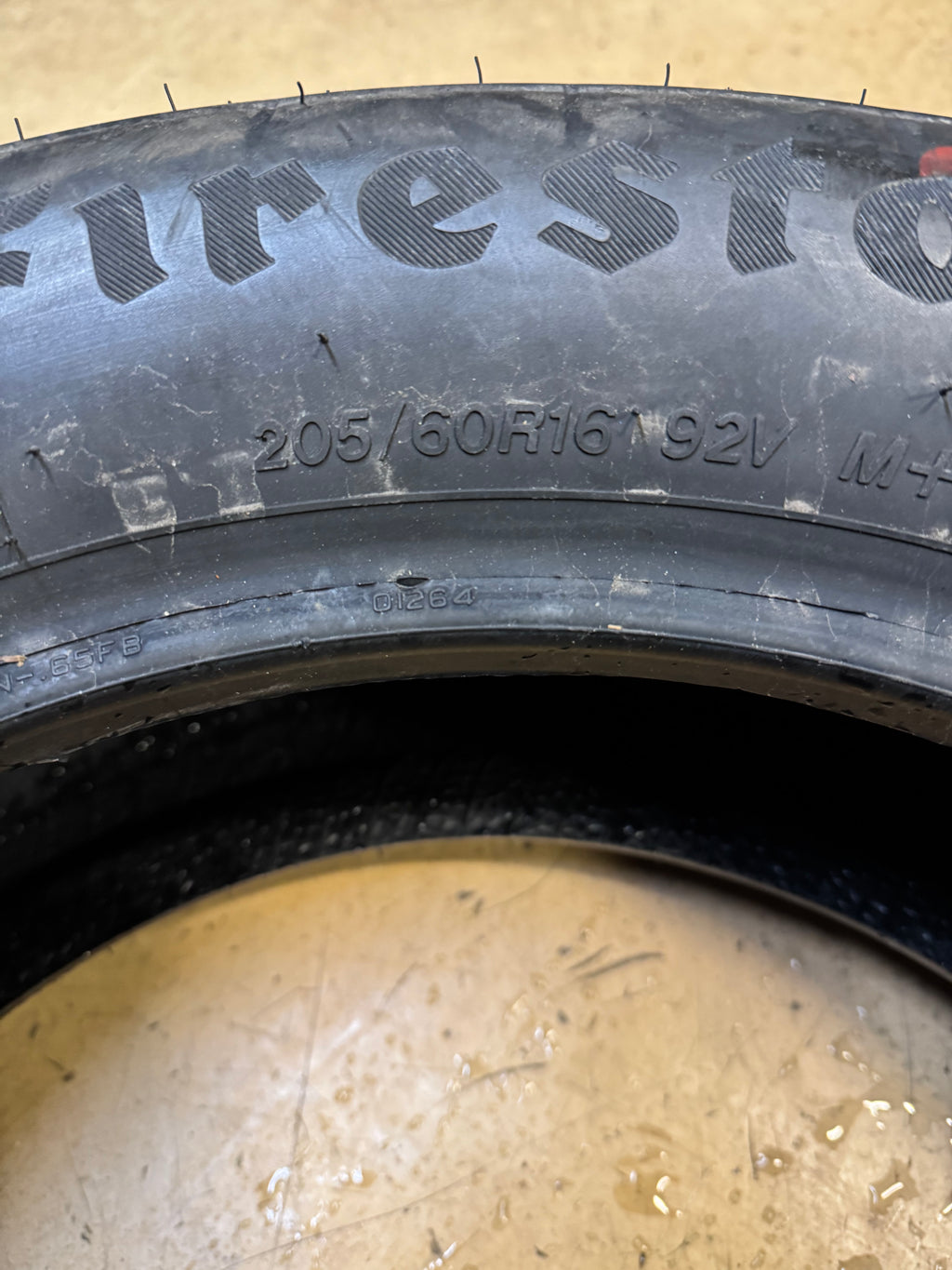 NOS FIRESTONE WEATHERGRIP BSW P  205 60 16 92V ALL WEATHER TIRE 011567