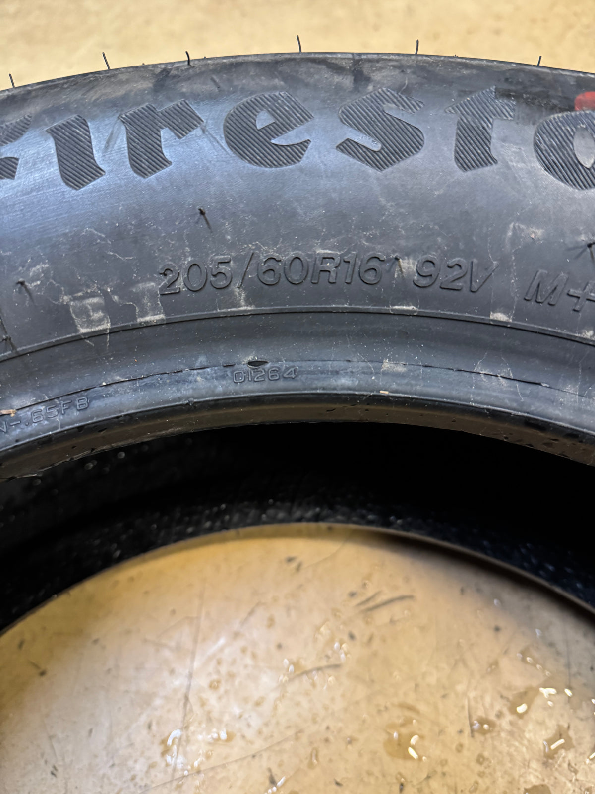 NOS FIRESTONE WEATHERGRIP BSW P  205 60 16 92V ALL WEATHER TIRE 011567