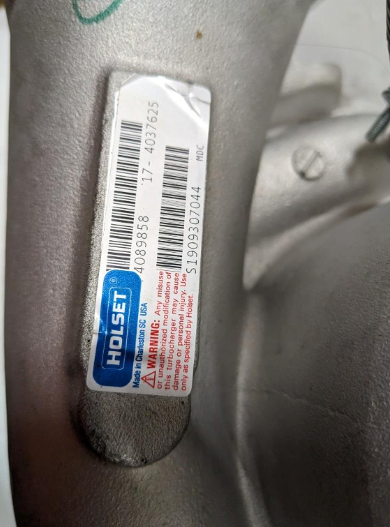 GENUINE CUMMINS HOLSET TURBOCHARGER 2005-02 HX55W 4089858