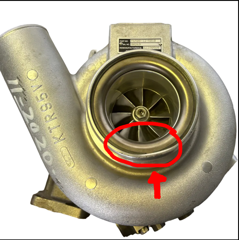 KOMATSU TURBOCHARGER PC490LC-10 EXCAVATOR R6508-12-5010 REMANUFACTURED