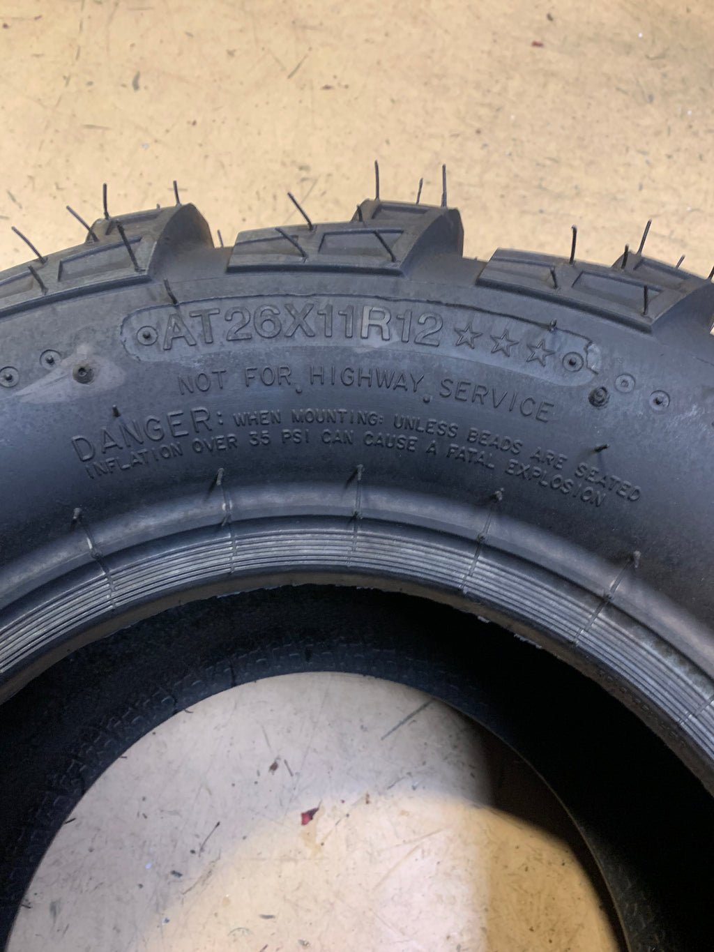 NOS POLARIS BY CARLISLE PXT BSW AT 26 11 12  ATV/UTV TIRE 50P372