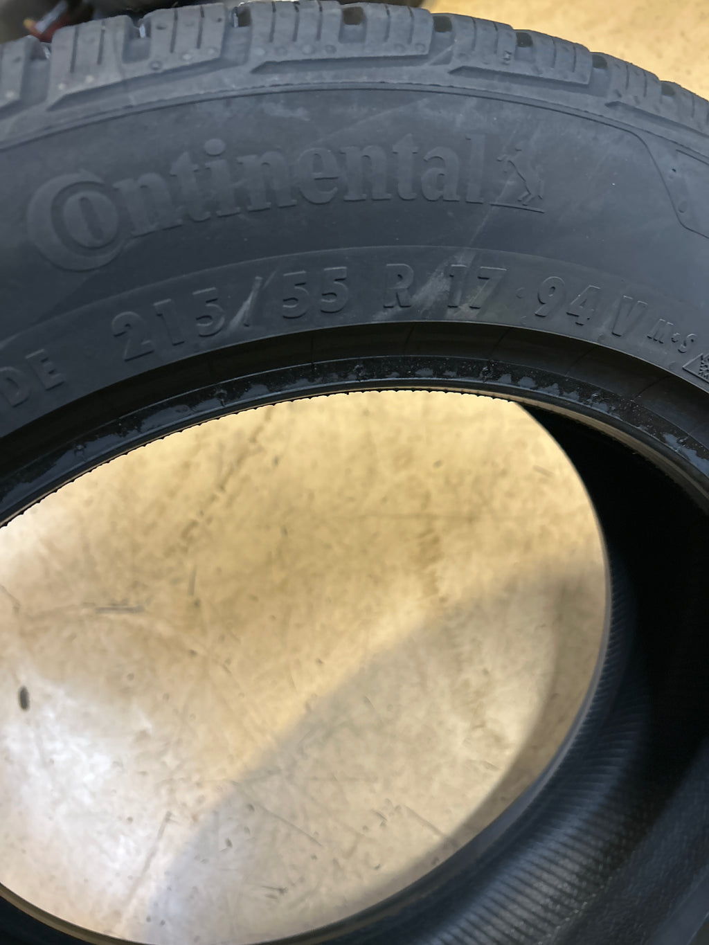 2 CONTINENTAL SECURECONTACT AW BSW P 215 55 17 94V A/S TIRE 15581970000
