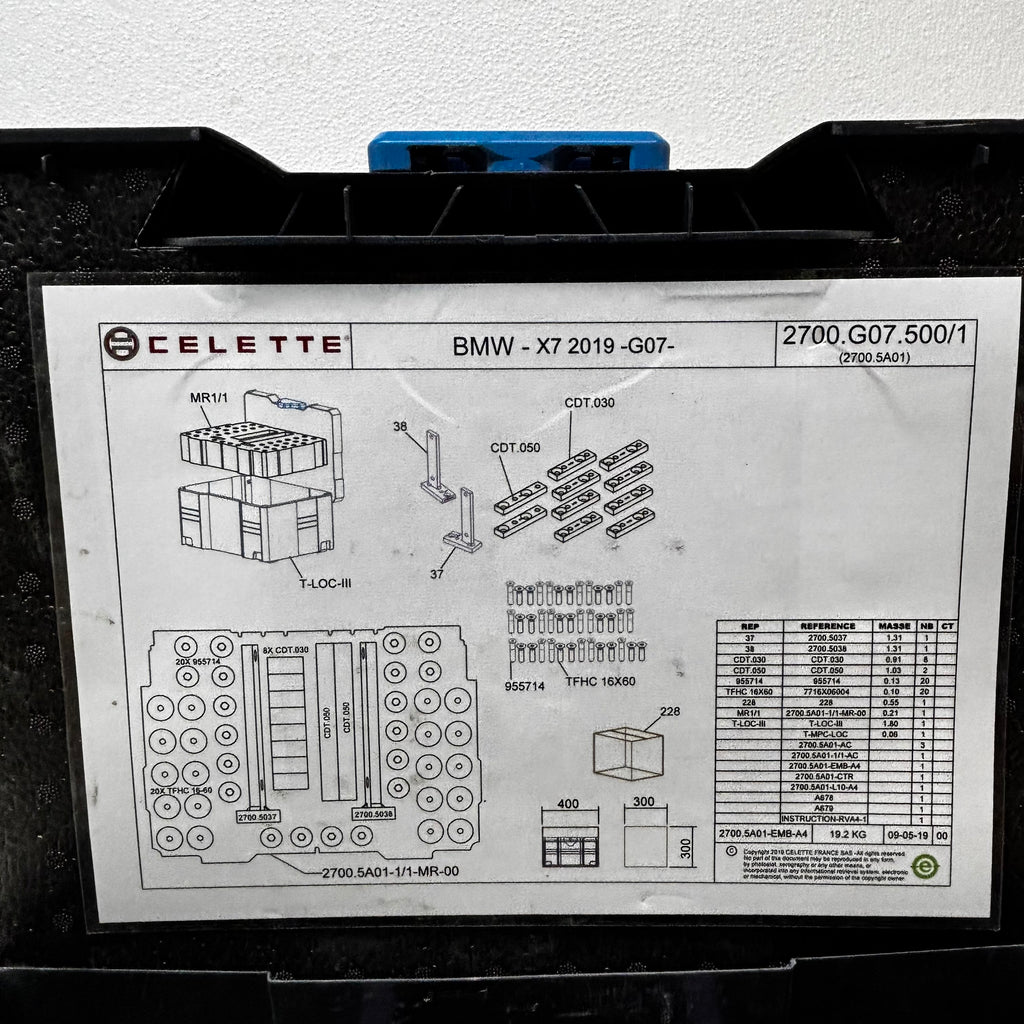 CELETTE CAR LIFE SOLUTIONS BMW X7 (G07) JIGS 2700.G07.500/1