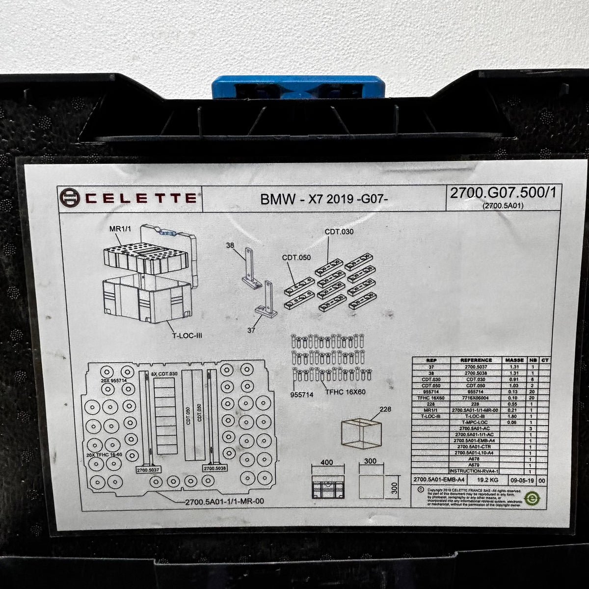 CELETTE CAR LIFE SOLUTIONS BMW X7 (G07) JIGS 2700.G07.500/1