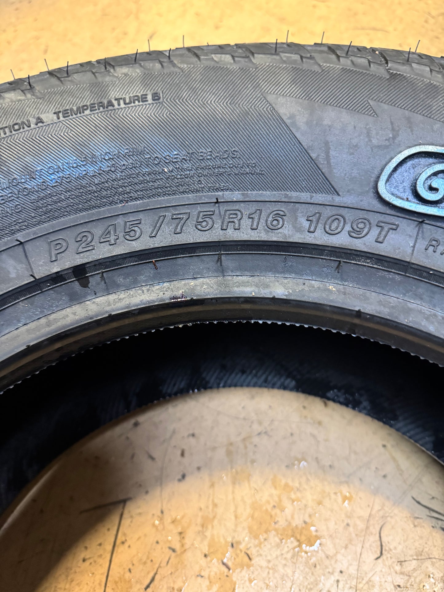 YOKOHAMA GEOLANDAR A/T GO15 OWL P 245 75 16 109T ALL TERRAIN TIRE 110101515