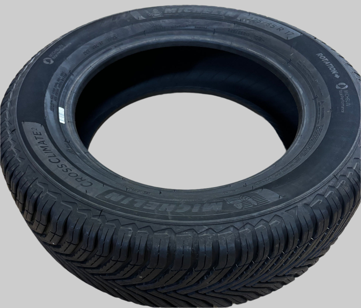 4 MICHELIN CROSSCLIMATE2 BSW P 225 65 17 102H ALL SEASON TIRE 13153