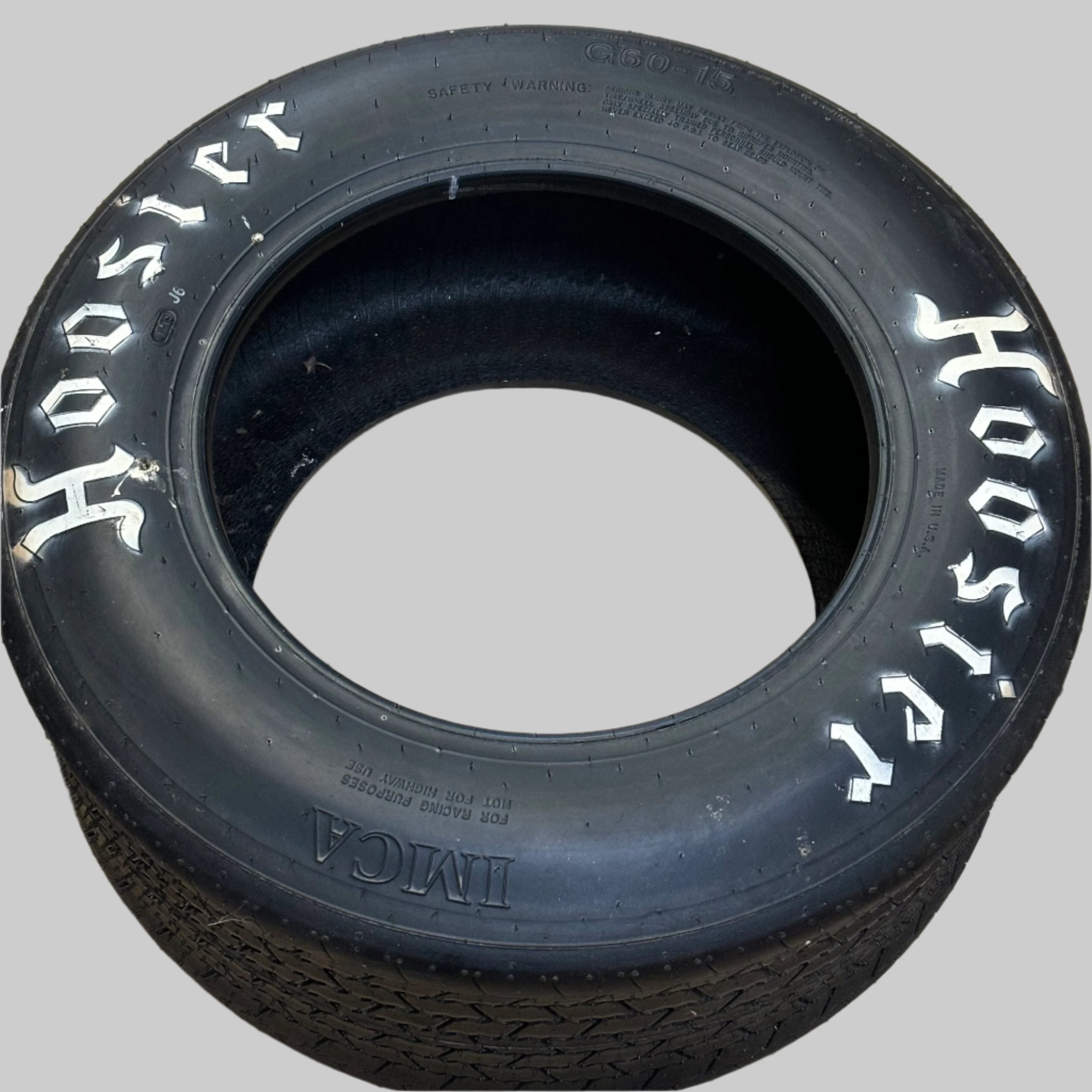 HOOSIER IMCA MODIFIED STOCK CAR G60-15 DIRT TIRE ROLLOVER 85-½” 36020IMCA