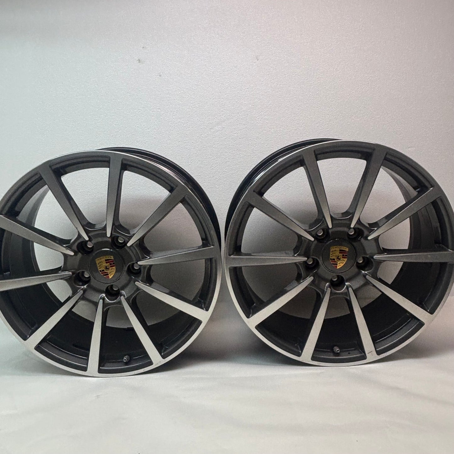 GENUINE PORSCHE 991 II C4 4S 4 S STAGGERED SET OF WHEELS R: 20X11 ET56 F: 20X8.5 ET49