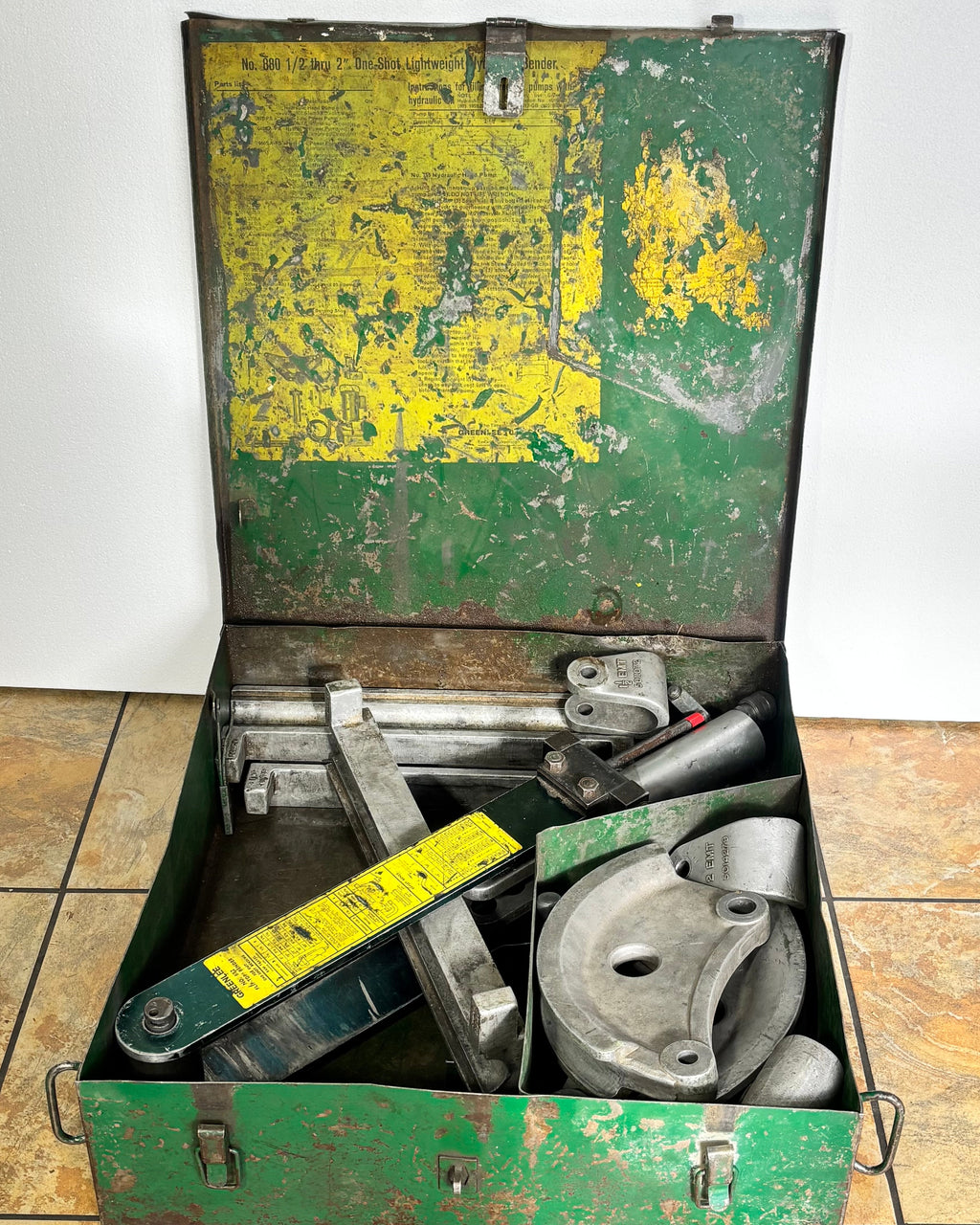 USED GREENLEE 880 HYDRAULIC BENDER FOR 1/2IN. TO 2IN. RIGID CONDUIT