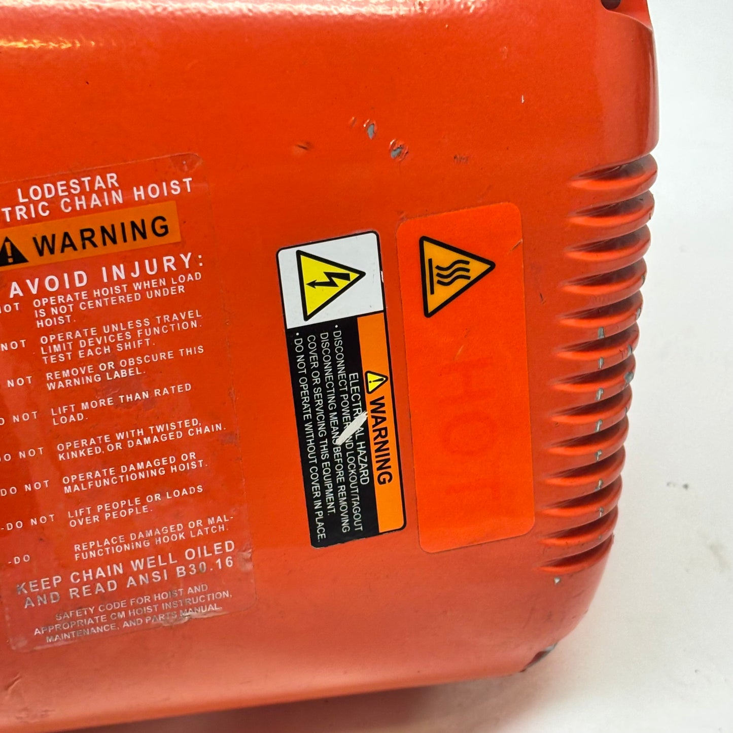 CM LODESTAR MODEL F 1/2-TON 16FPM 115V-1-60 10FT LIFT HEIGHT ELECTRIC CHAIN HOIST 2752NH-SH