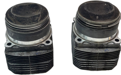 2 USED GENUINE PORSCHE 964 3.6L PISTONS, CYLINDERS, PINS, RINGS 95ZN6 ++++