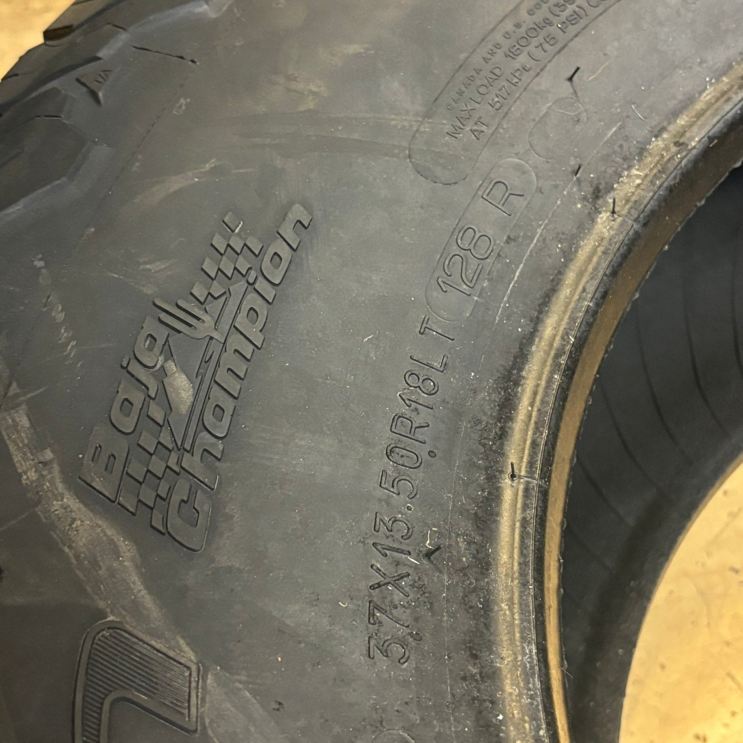 BFGOODRICH ALL TERRAIN T/A KO2 BSW LT 37 13.5 18 128R LRE 10PLY TIRE 55005 ALL TERRAIN