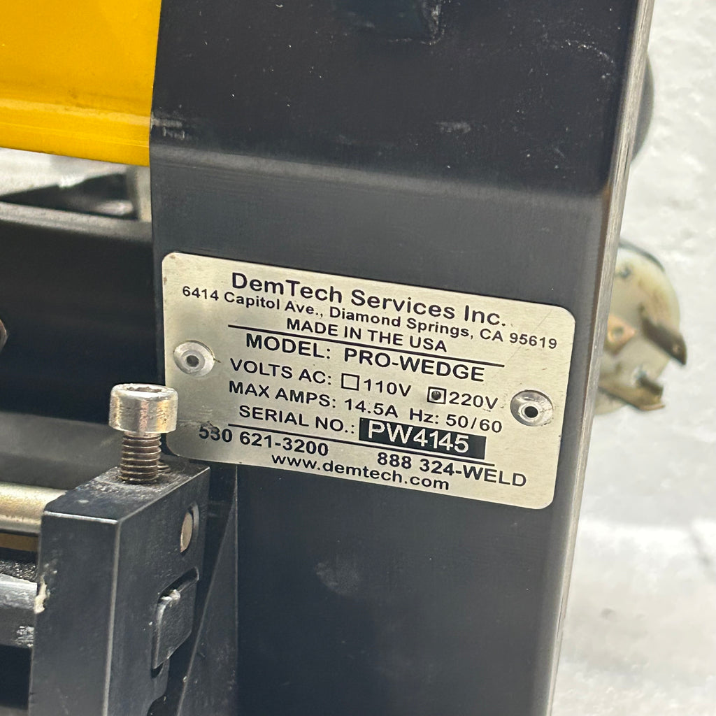 DEMTECH PRO-WEDGE 220V 14.5A 50/60Hz WEDGE WELDER PW4145