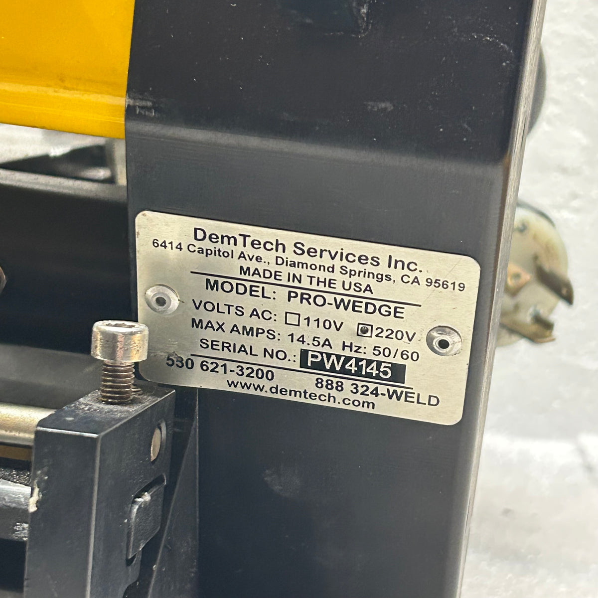 DEMTECH PRO-WEDGE 220V 14.5A 50/60Hz WEDGE WELDER PW4145