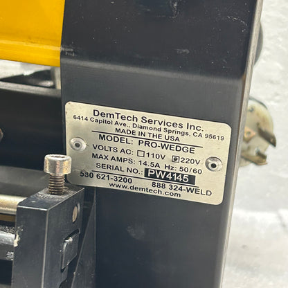DEMTECH PRO-WEDGE 220V 14.5A 50/60Hz WEDGE WELDER PW4145