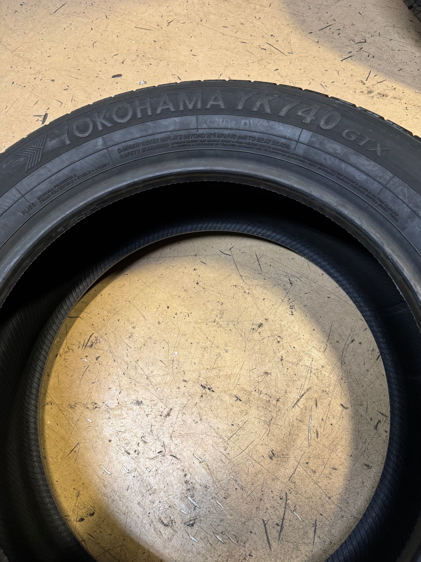 2 NOS YOKOHAMA YK740 GTX BSW P 225 60 18 100H ALL SEASON TIRE 110174035