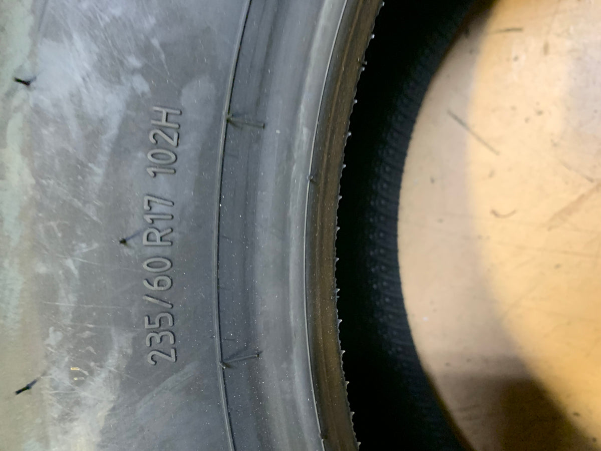 2 BFGOODRICH ADVANTAGE CONTROL BSW P 235 60 17 102H ALL SEASON TIRE 02478