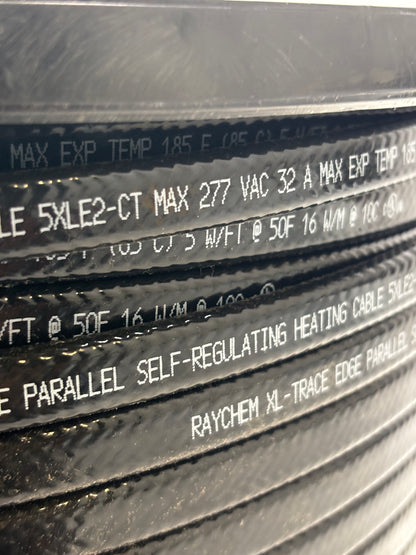 NVENT RAYCHEM HEATING CABLE, SELF-REG, 208 – 277 V 1000 FT DAMAGED REEL