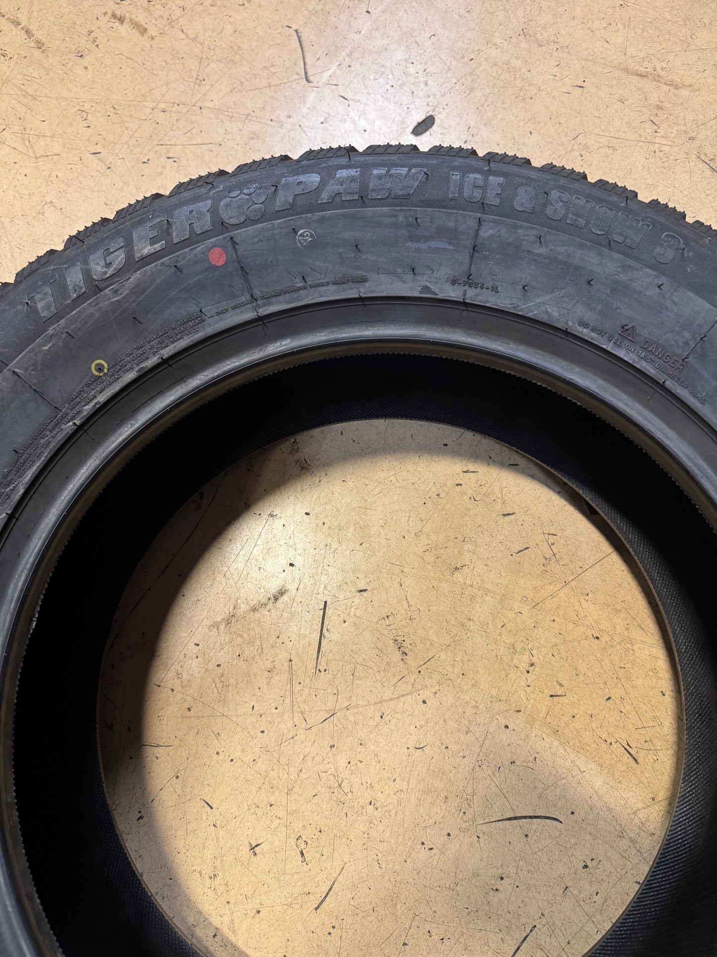 2 NOS UNIROYAL TIGER PAW ICE SNOW 3 BSW P 235 65 18 106T WINTER TIRE 73191