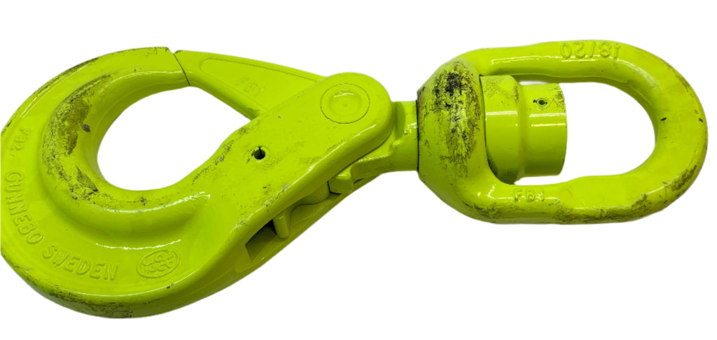 GUNNEBO 3/4" BKL-18/20-10 GRADE 100 SELF-CLOSING SWIVEL HOOK - 35273 LBS