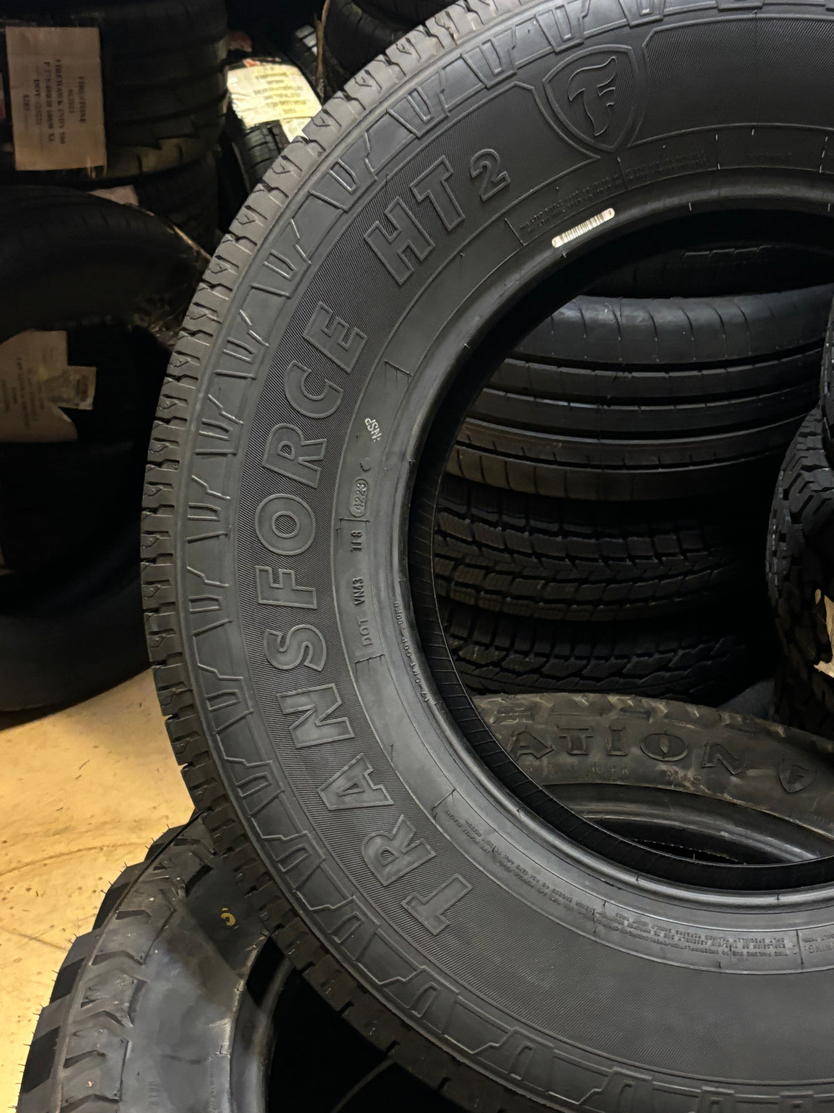 FIRESTONE TRANSFORCE HT2 BSW LT 245 75 17 121/118R LRE 10PLY HIGHWAY TERRAIN TIRE 002777