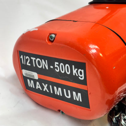 CM LODESTAR MODEL F 1/2-TON 16FPM 115V-1-60 10FT LIFT HEIGHT ELECTRIC CHAIN HOIST 2752NH-SH