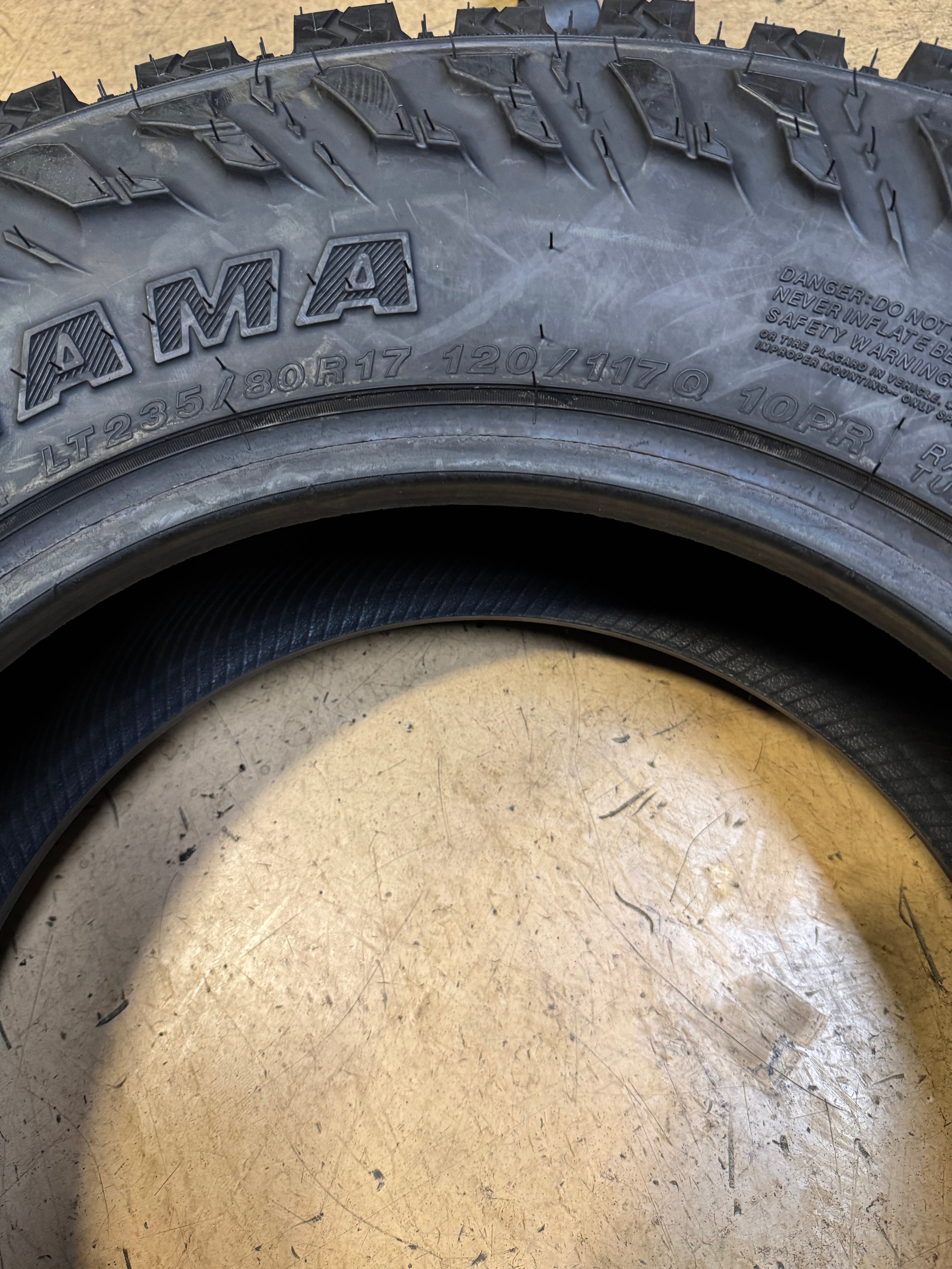 (KSL ONLY) NOS YOKOHAMA GEOLANDAR M/T G003 BSW LT 235 80 17 120/117Q 10PLY MUD TERRAIN TIRE 110133321