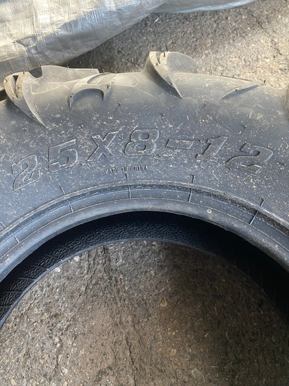 NOS SUNF WARRIOR A048  25 8 12 65J 6PLY ATV/UTV TIRE 250812