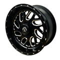 FUEL TRITON UTV 16X7 ET13 4X156 GLOSS BLACK MILLED D5811670A544