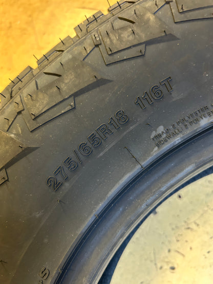ROYAL BLACK TERRA FORCE AT BSW P 275 65 18 116T ALL TERRAIN TIRE 20000390