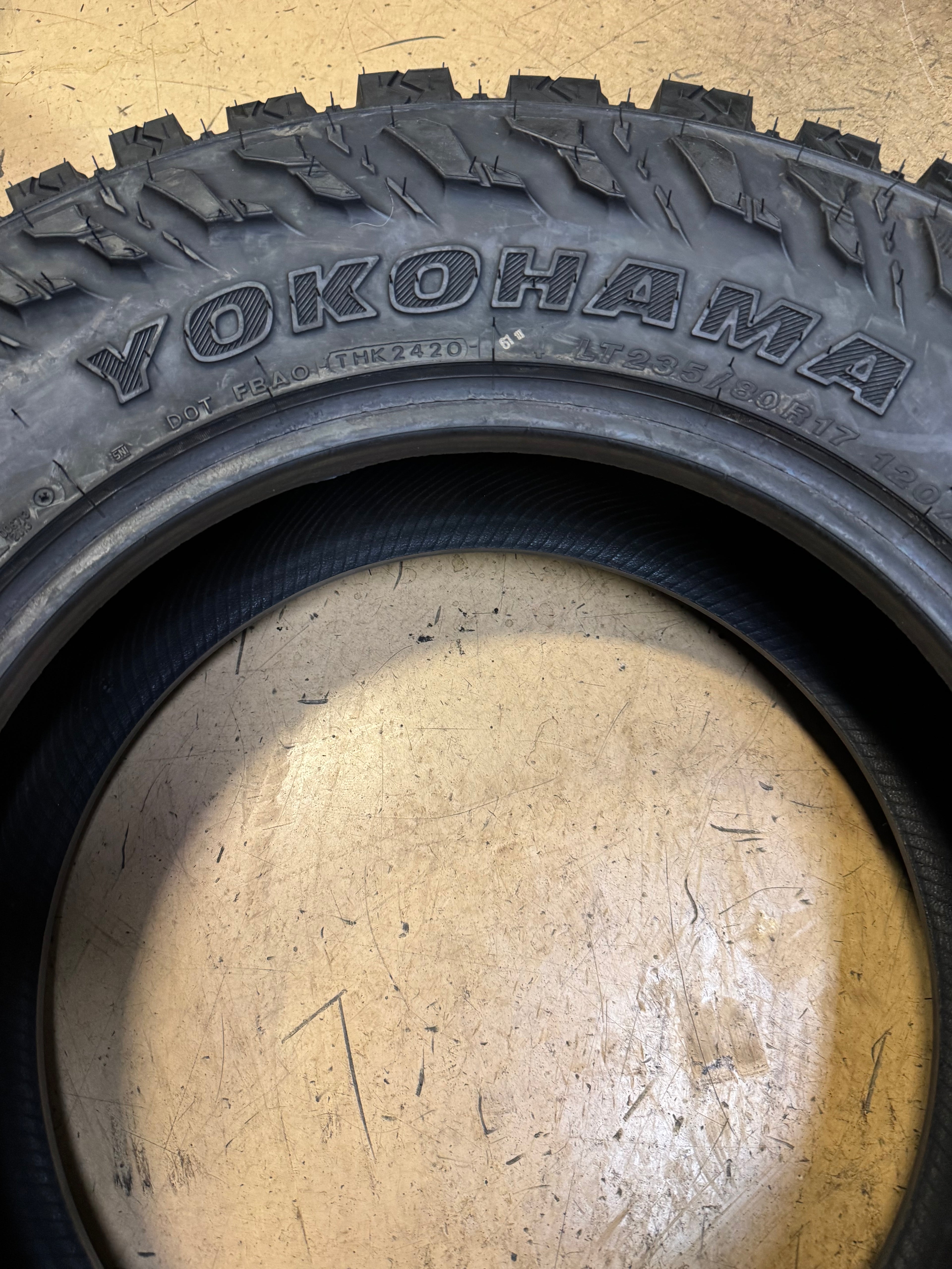(KSL ONLY) NOS YOKOHAMA GEOLANDAR M/T G003 BSW LT 235 80 17 120/117Q 10PLY MUD TERRAIN TIRE 110133321