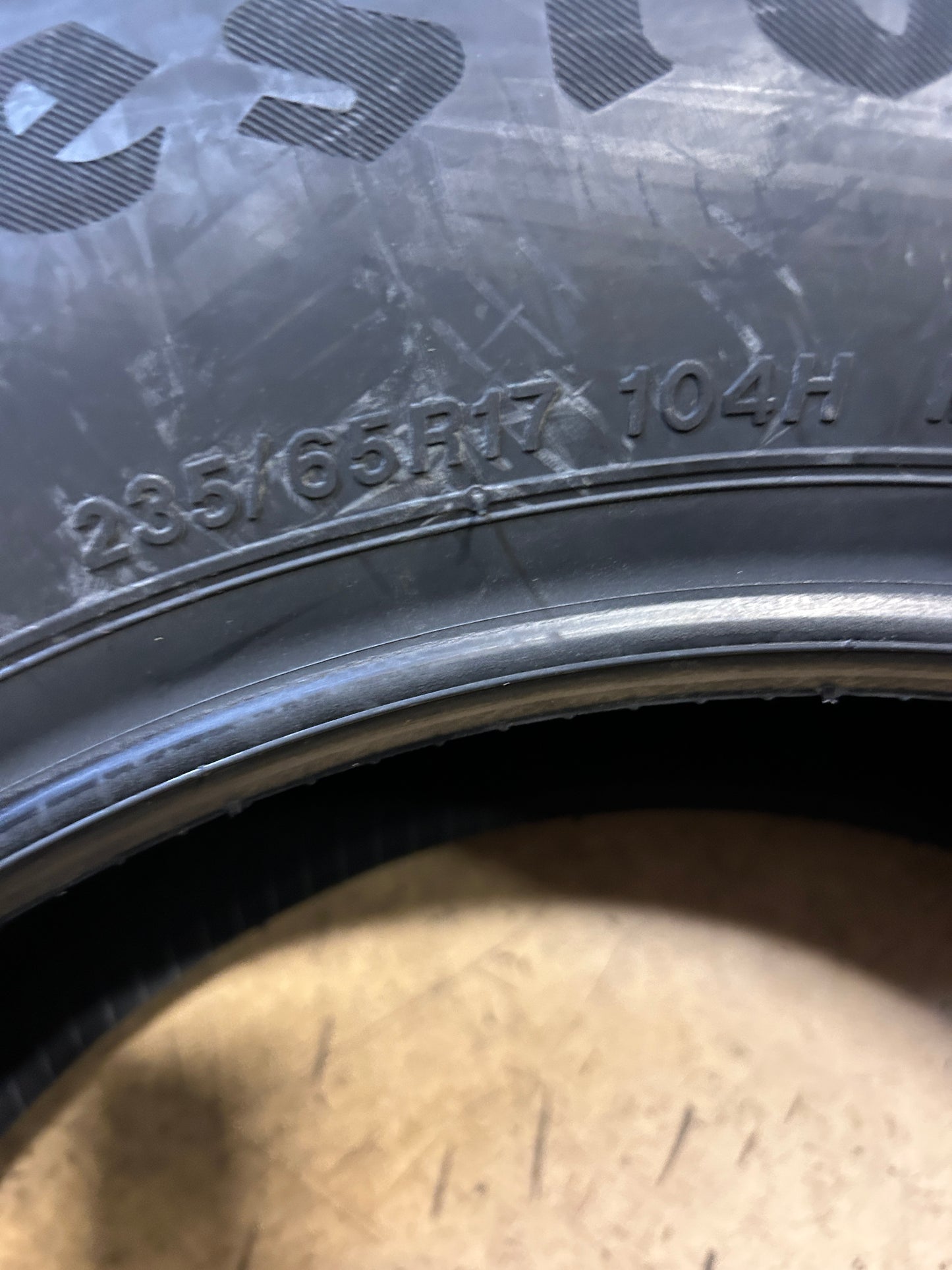 FIRESTONE WEATHERGRIP BSW P 235 65 17 104H ALL WEATHER TIRE 008101