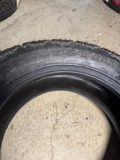 NOS MILESTAR PATAGONIA M/T BSW LT 295 60 20 126/123Q 10LY MUD TERRAIN TIRE 22935001