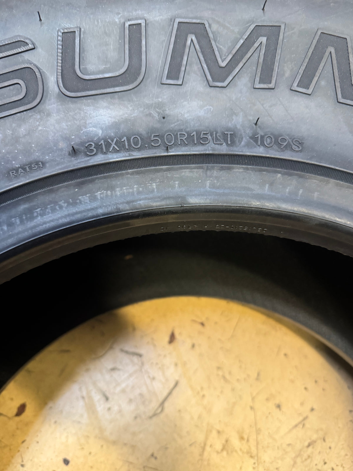 SUMMIT TRAIL CLIMBER AT02 BSW LT 31 10.5 15 109S ALL TERRAIN TIRE 20915