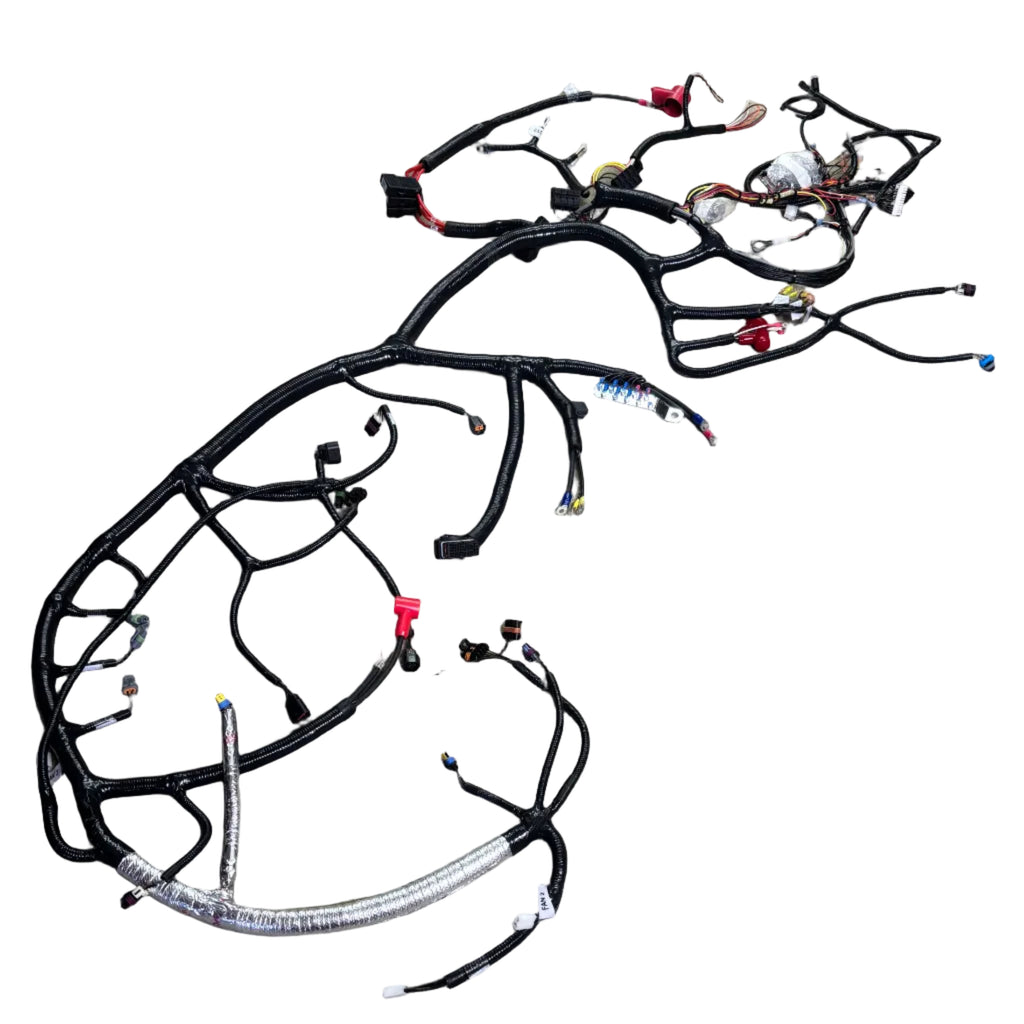 HEAVY DUTY WIRING HARNESS W/ MULTI-PIN CONNECTORS & HEAT SHIELDING