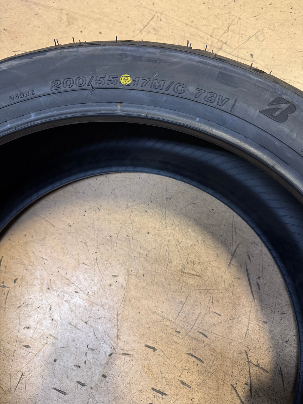 NOS BRIDGESTONE BATTLECRUISE H50 BSW 200 55 17 78V REAR MOTORCYLE TIRE 8786