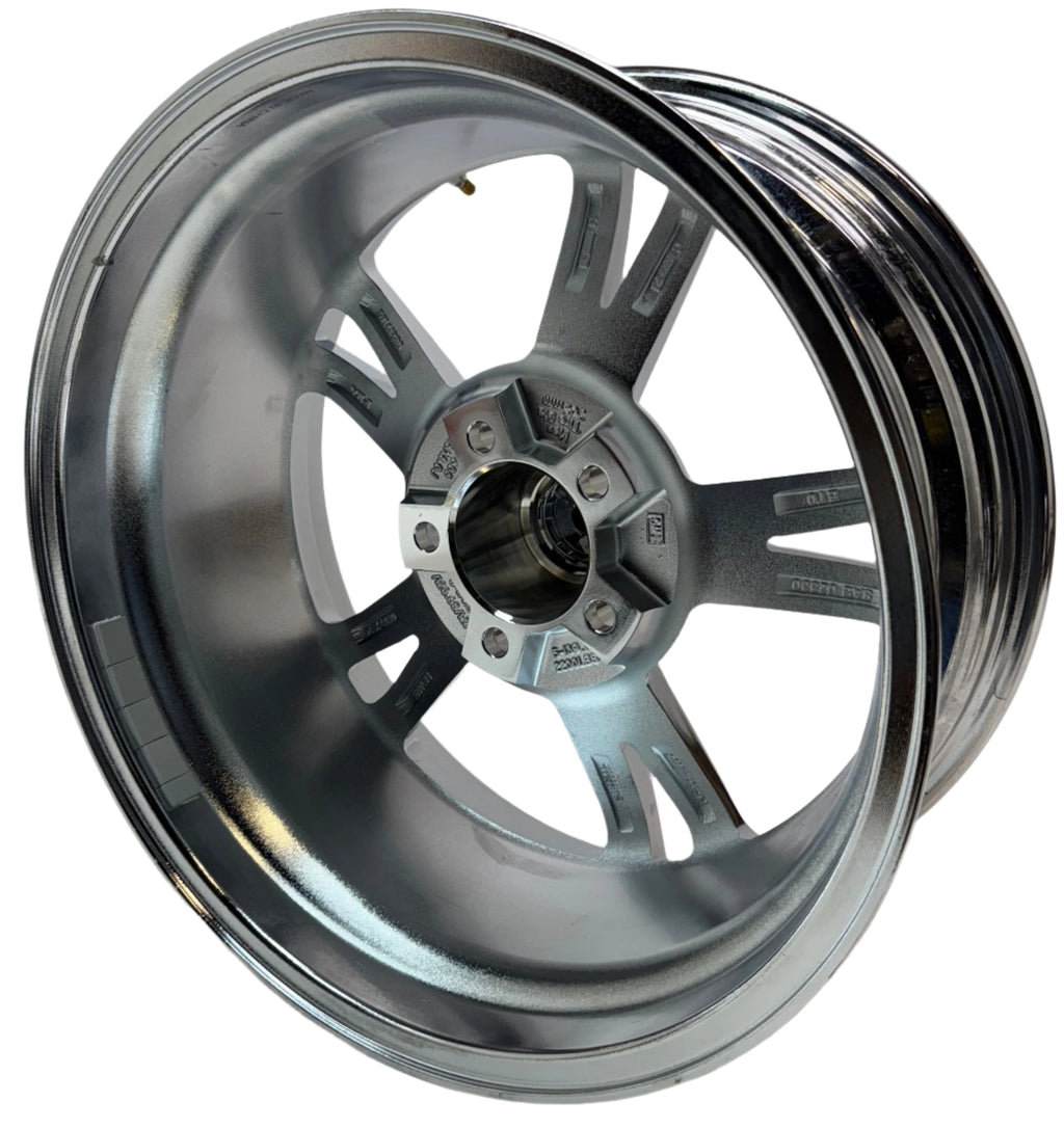 RIDLER CUSTOM WHEELS 606 CHROME WHEEL WITH ALLOY STEE 18 X 8 5x4.75 0 MM OFFSET