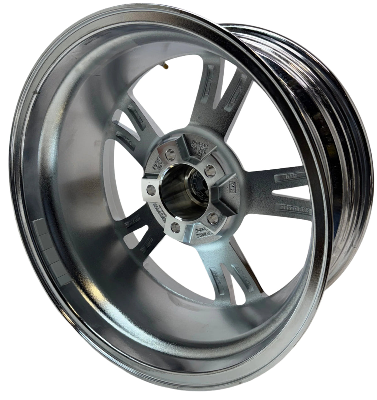 RIDLER CUSTOM WHEELS 606 CHROME WHEEL WITH ALLOY STEE 18 X 8 5x4.75 0 MM OFFSET