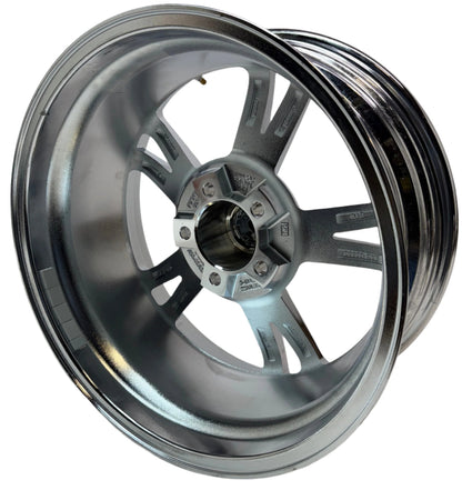 RIDLER CUSTOM WHEELS 606 CHROME WHEEL WITH ALLOY STEE 18 X 8 5x4.75 0 MM OFFSET